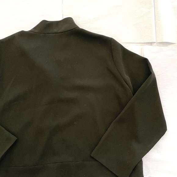 Made in USA Cropped Black Jacket Relaxed Fit Bolero Top Size M - Picture 6 of 6